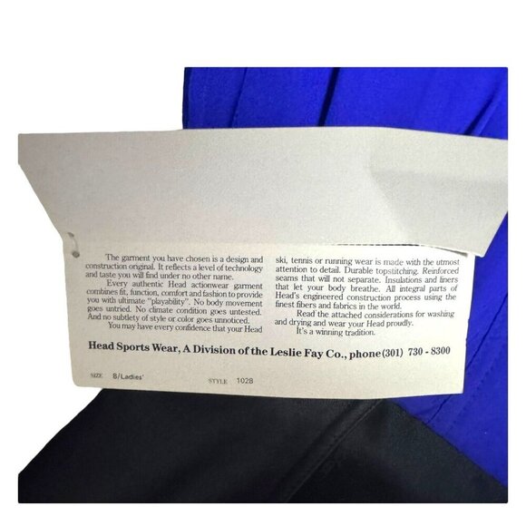 NWT - VINTAGE 90s HEAD Winter Retro Ski Snowboard Snow Suit Set Womens Size 8 - Picture 8 of 8